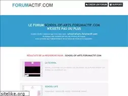 Sites similar to school-of-arts.forumactif.com