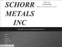 Sites similar to schorrmetals.com