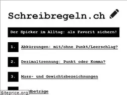 Sites similar to schreibregeln.ch