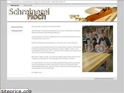 Sites similar to schreinerei-hoch.de