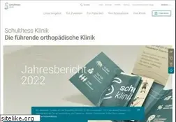 Sites similar to schulthess-klinik.ch