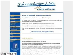 Sites similar to schweinfurter-liste.de