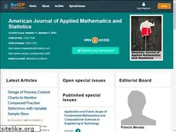 Sites similar to sciappliedmathematics.com