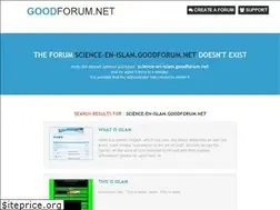 Sites similar to science-en-islam.goodforum.net
