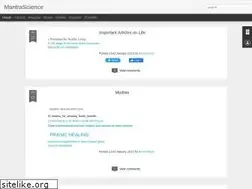 Sites similar to sciencebehindmantras.blogspot.com