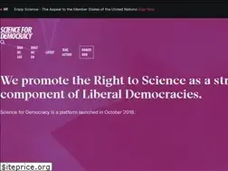 Sites similar to sciencefordemocracy.org