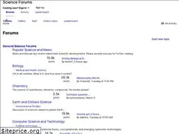 Sites similar to scienceforums.com