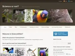 Sites similar to scienceornot.net