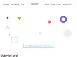 Sites similar to scienceshumaines.be