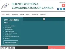 Sites similar to sciencewriters.ca