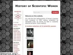 Sites similar to scientificwomen.net