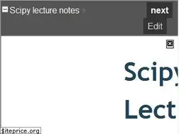 Sites similar to scipy-lectures.org