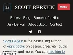 Sites similar to scottberkun.com