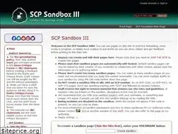 Sites similar to scp-sandbox-3.wikidot.com