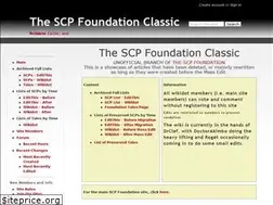 Sites similar to scpclassic.wikidot.com