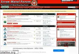 Sites similar to scrapmetalforum.com