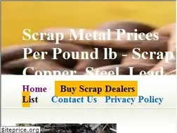 Sites similar to scrapmetalpricesperpound.com