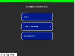 Sites similar to screenplaylists.com