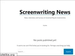 Sites similar to screenwritingnews.com