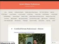 Sites similar to scrumallianceprofessional.wordpress.com