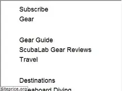 Sites similar to scubadiving.com