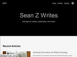 Sites similar to seanzwrites.com