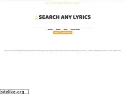Sites similar to searchanylyrics.com