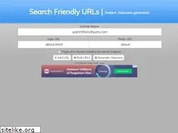 Sites similar to searchfriendlyurls.com