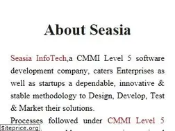 Sites similar to seasiainfotech.com