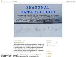 Sites similar to seasonalontariofood.blogspot.com