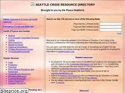 Sites similar to seattlecrisis.org