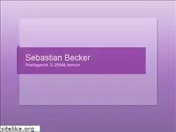 Sites similar to sebastianbecker.info