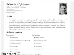 Sites similar to sebastianbjorkqvist.com