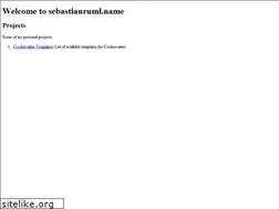 Sites similar to sebastianruml.name