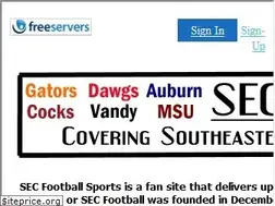 Sites similar to secfootball.itgo.com