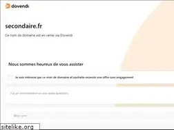Sites similar to secondaire.fr