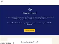 Sites similar to secondhand.co.uk