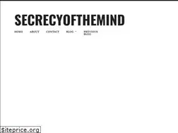 Sites similar to secrecyofthemind.wordpress.com