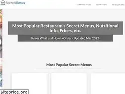 Sites similar to secretmenuholic.com