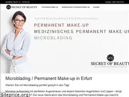 Sites similar to secretofbeauty.de