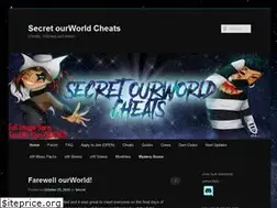 Sites similar to secretourworldcheats.wordpress.com