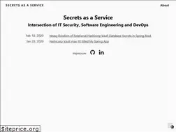 Sites similar to secrets-as-a-service.com