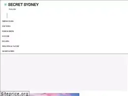 Sites similar to secretsydney.com