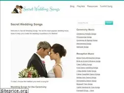 Sites similar to secretweddingsongs.com