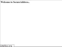 Sites similar to secureaddress.com