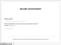 Sites similar to secureinvestment.in