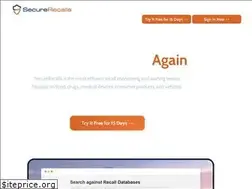 Sites similar to securerecalls.com