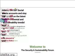 Sites similar to securityandsustainabilityforum.org