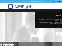 Sites similar to securitybanktn.com