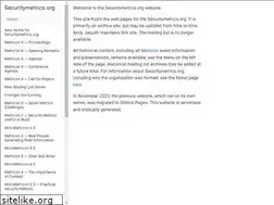 Sites similar to securitymetrics.org